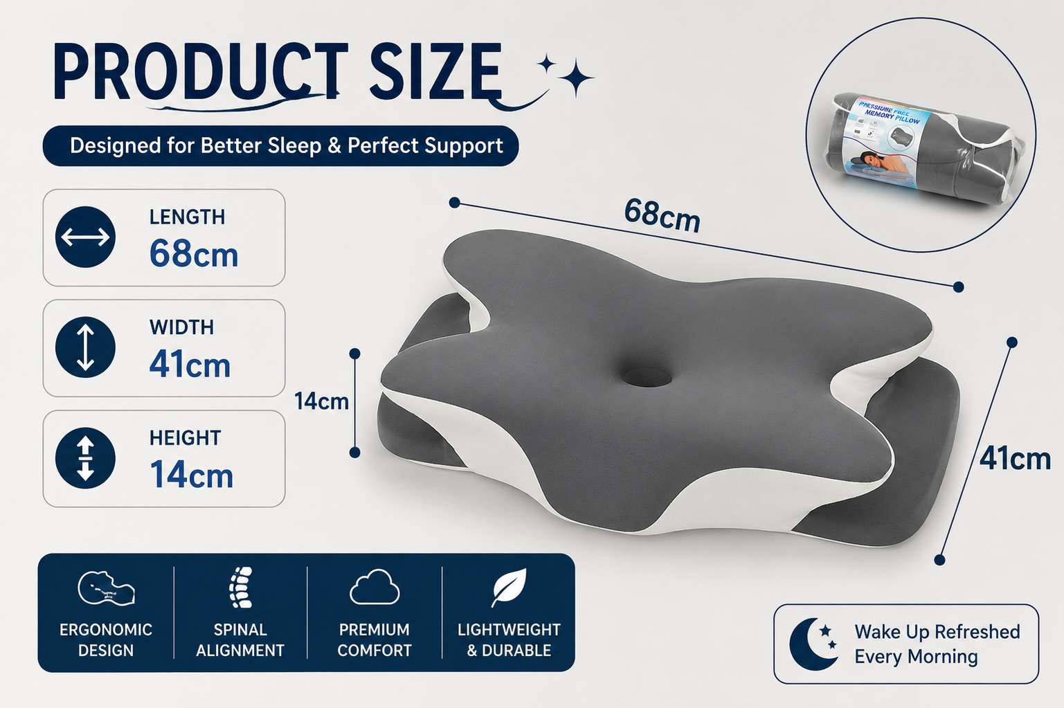 50% Off Butterfly-Shaped Ergonomic Support Pillow - Feel Fully Rested | COD + Free Delivery - Image 2