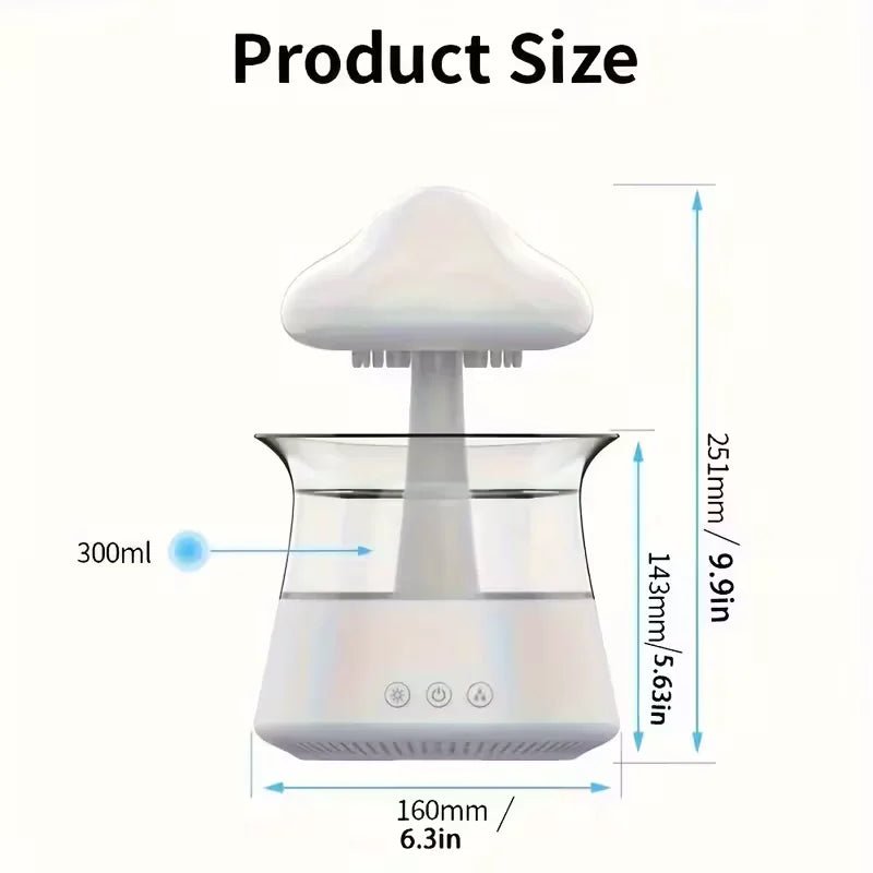 50% Sale Off Today on Mushroom Lamp with Rain Cloud Aromatherapy Oil Diffuser - Image 6