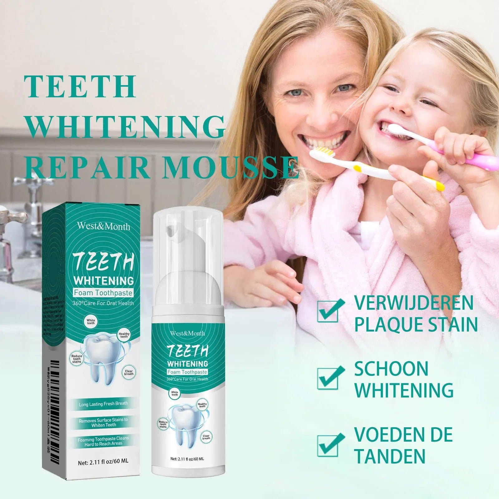 White Foam Toothpaste - Image 5