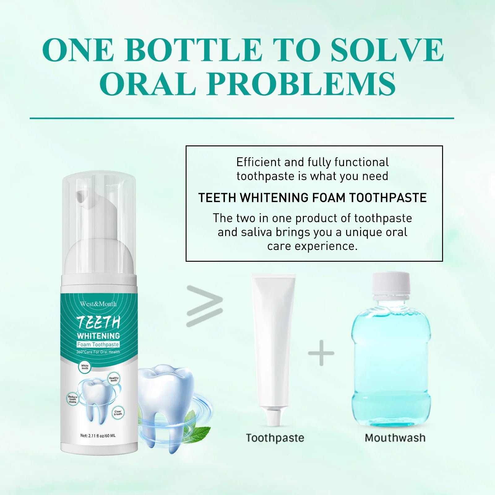 White Foam Toothpaste - Image 2