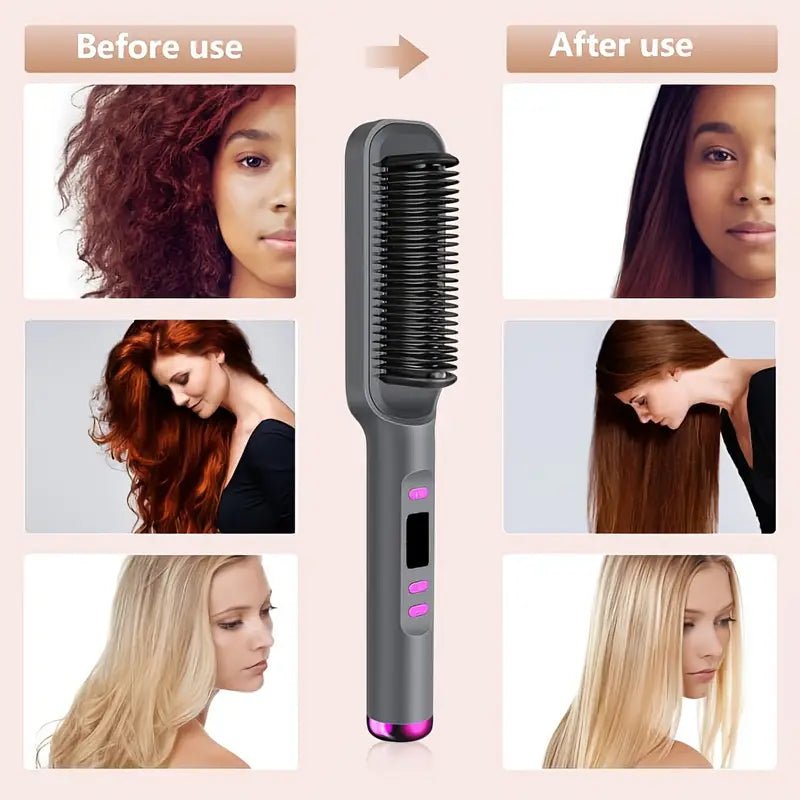 Best Electric Hair Straightener Brush | Portable mini hair straightener - Image 4