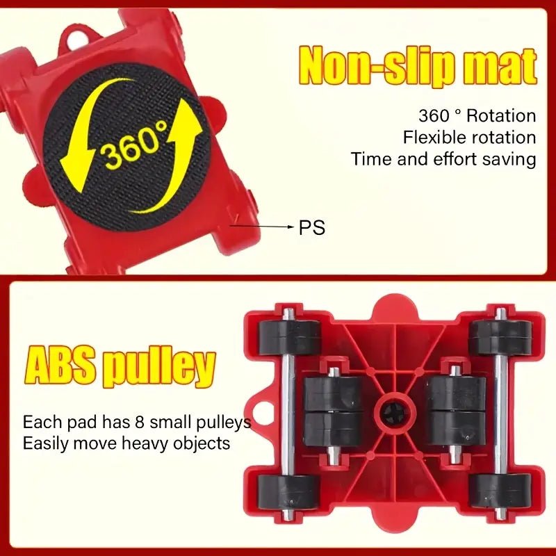 Heavy Duty Furniture Moving Roller - Furniture Lifter Sliders Set - Image 6
